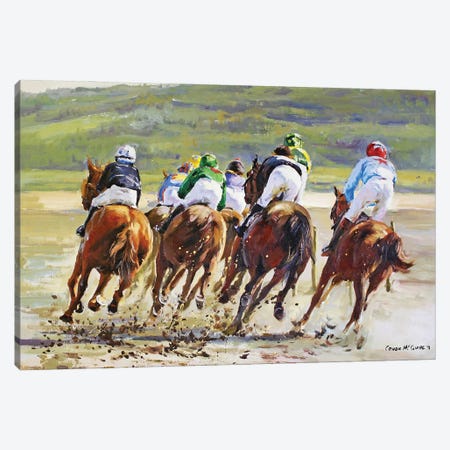 Cullinmore Beach Races Canvas Print #MGY20} by Conor McGuire Canvas Artwork