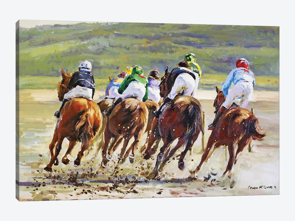 Cullinmore Beach Races by Conor McGuire 1-piece Canvas Artwork
