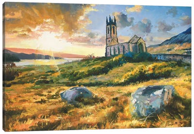 Dunlewy Church Canvas Art Print - Conor McGuire