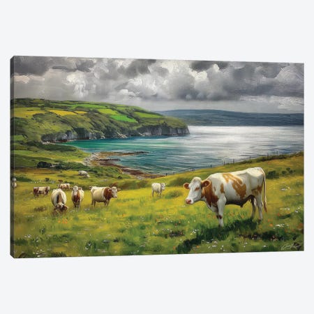 Summer Grazing Canvas Print #MGY256} by Conor McGuire Canvas Wall Art