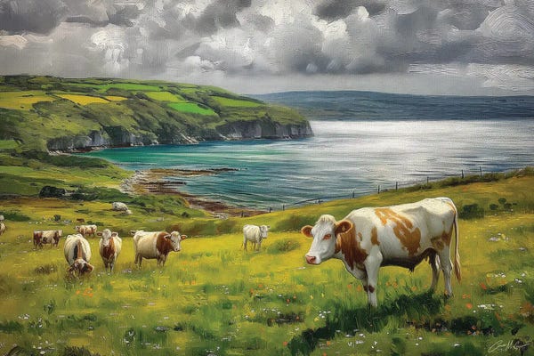 Cliffs: Summer Grazing by Conor McGuire