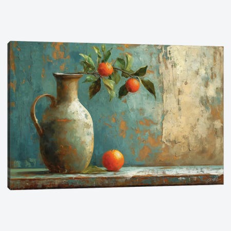 Oranges And Urn Canvas Print #MGY262} by Conor McGuire Canvas Artwork