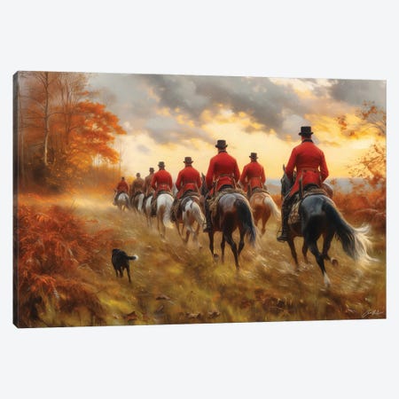 The Hunting Party Canvas Print #MGY303} by Conor McGuire Canvas Art Print