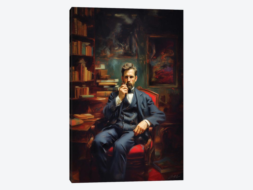 The Pipe Smoker by Conor McGuire 1-piece Art Print