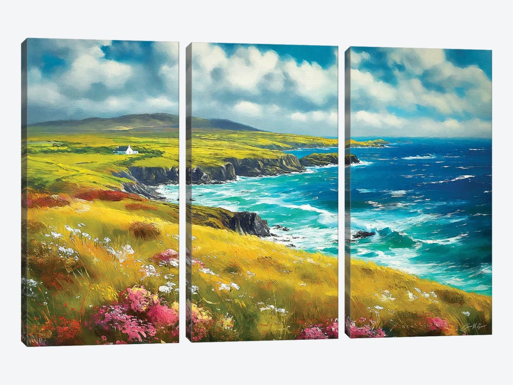 Kerry Penninsula by Conor McGuire 3-piece Canvas Art Print