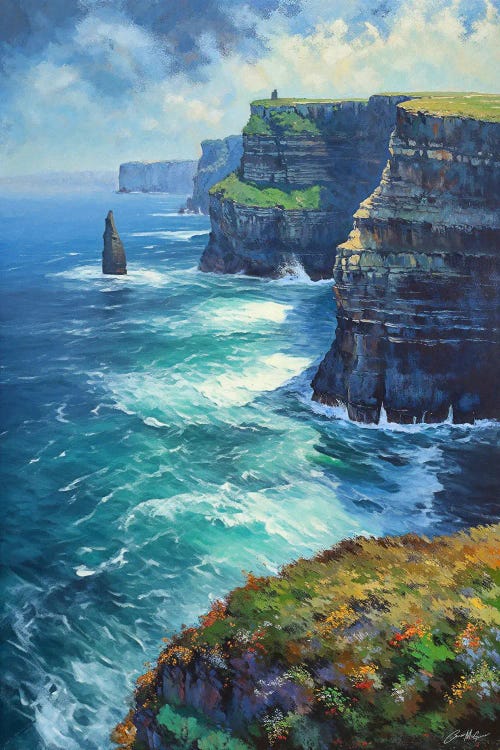 Cliffs Of Moher In Summer