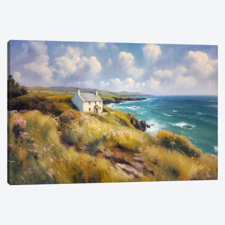 Shore House, Wild Atlantic Way, Ireland Canvas Print #MGY357} by Conor McGuire Canvas Art Print