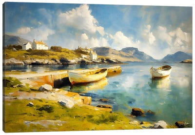 Calm Harbour Canvas Art Print - Conor McGuire