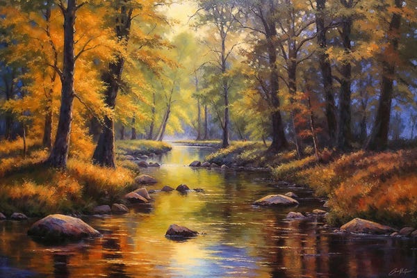 Rivers, Creeks & Streams: Autumn Forest by Conor McGuire