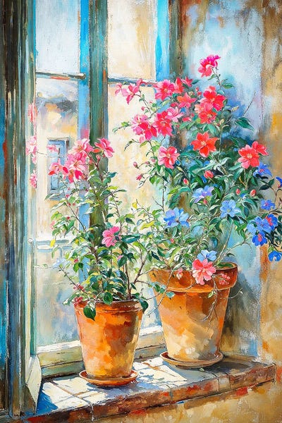Floral & Botanical: Summer Pots by Conor McGuire