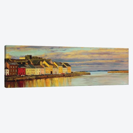 The Long Walk, Galway City Canvas Print #MGY36} by Conor McGuire Canvas Wall Art