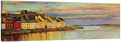 The Long Walk, Galway City Canvas Art Print - Panoramic Cityscapes