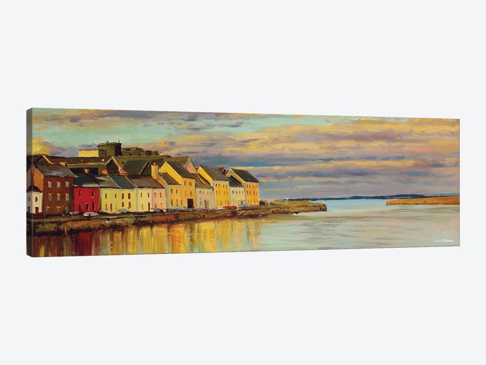 The Long Walk, Galway City by Conor McGuire 1-piece Canvas Print