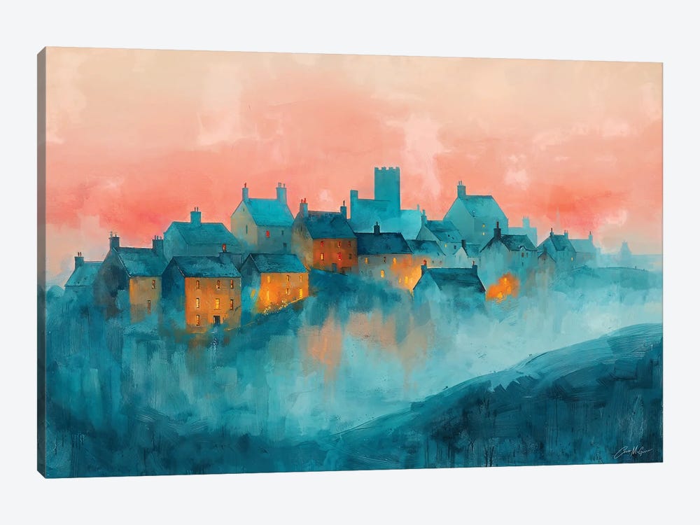 A Castle Town, Ireland. by Conor McGuire 1-piece Canvas Print