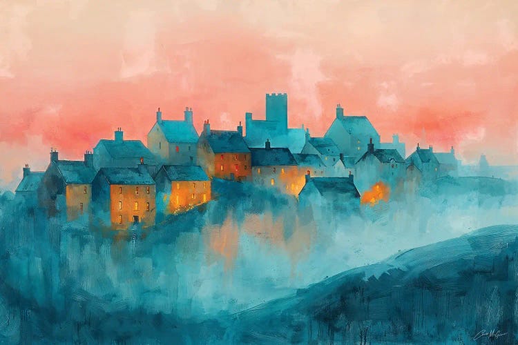 A Castle Town, Ireland. by Conor McGuire wall art