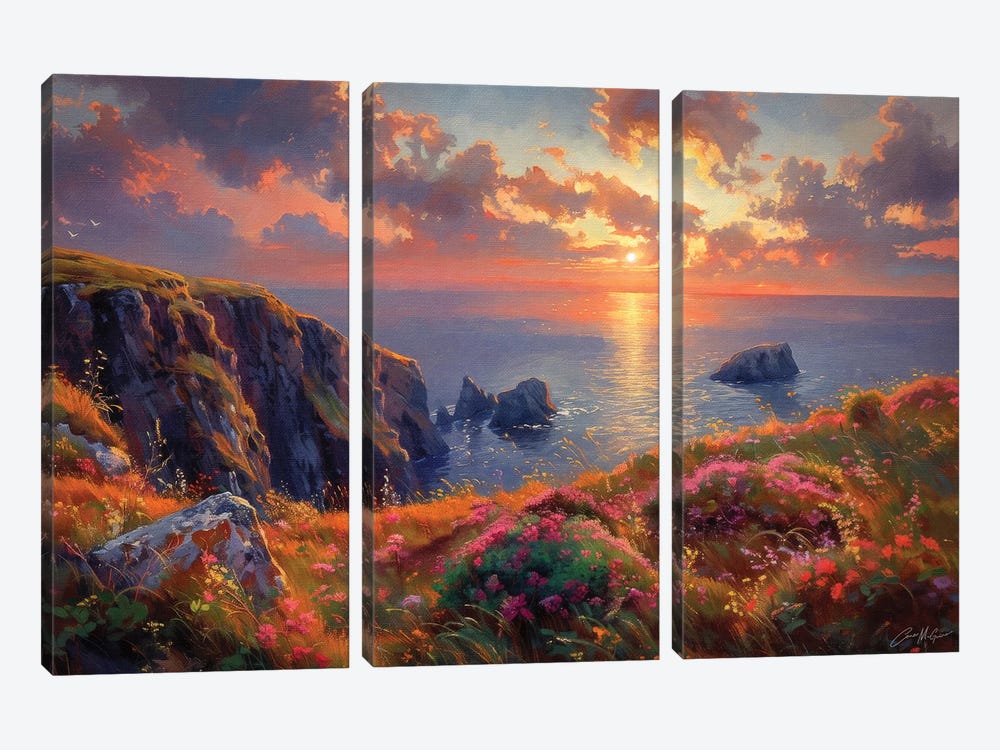 The End Of The Day by Conor McGuire 3-piece Canvas Art Print