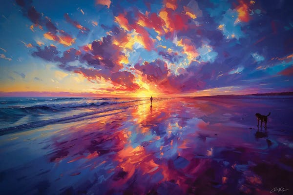 Sligo: Sunset, Enniscrone, Co. Sligo. by Conor McGuire
