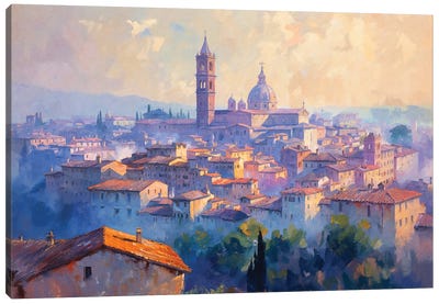 Lilac Haze, Italy. Canvas Art Print - Conor McGuire
