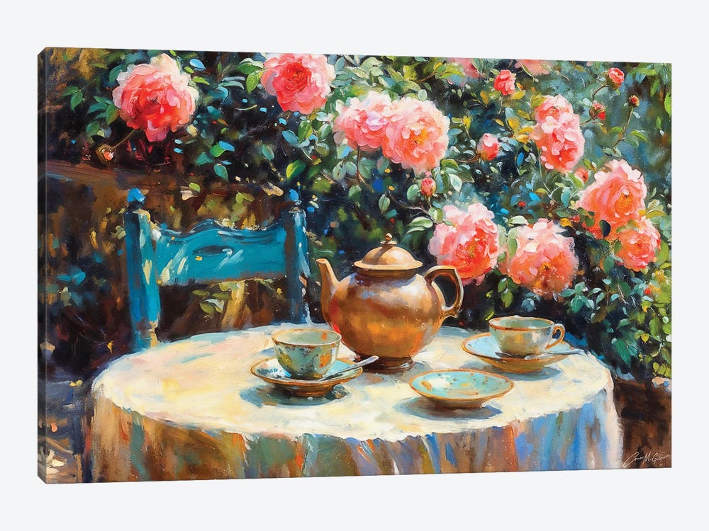 A Morning Tea by Conor McGuire 1-piece Canvas Wall Art