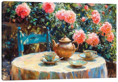 A Morning Tea Canvas Art Print - Conor McGuire