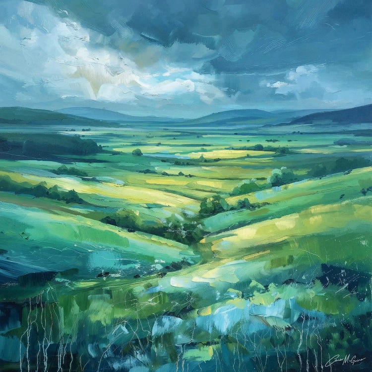 Irish Hills and Valleys by Conor McGuire wall art