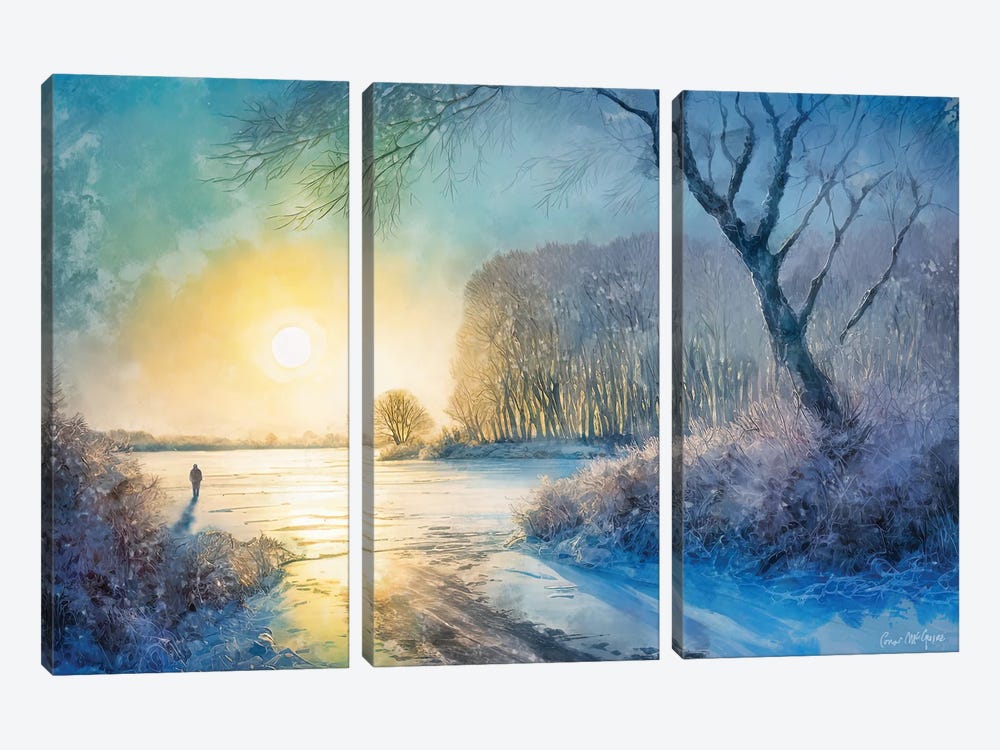 Winter Soltice by Conor McGuire 3-piece Canvas Print