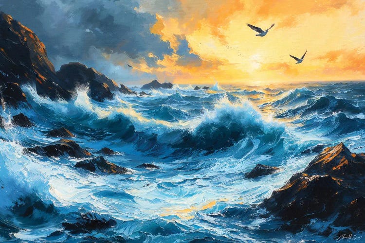 Stormy Shores by Conor McGuire wall art