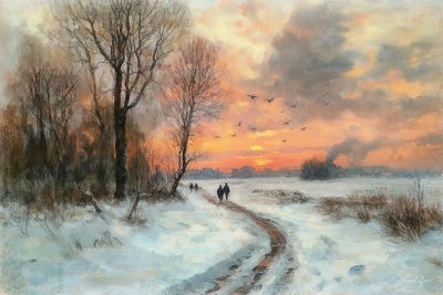 Bare Winter Trees by Conor McGuire canvas print