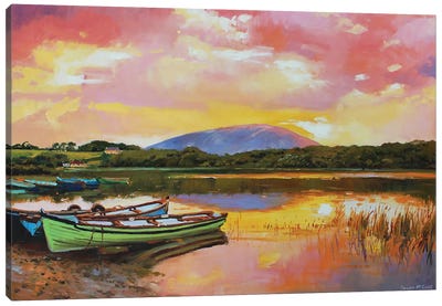 Nephin From Lough Conn, County Mayo Canvas Art Print - Conor McGuire