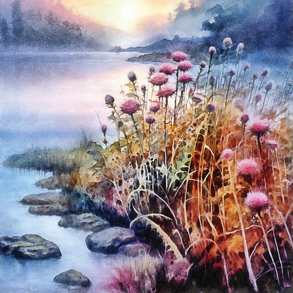 Ponds: Thistles On A Shore by Conor McGuire