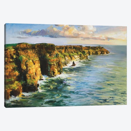 Cliffs Of Moher, County Clare Canvas Print #MGY43} by Conor McGuire Canvas Art