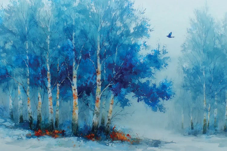 Blue Mists by Conor McGuire wall art