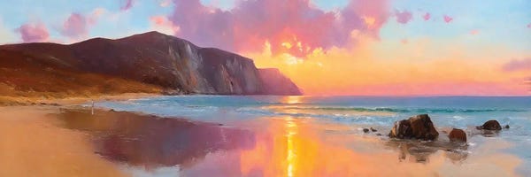 Beach Sunrises & Sunsets: Cliff Sunset by Conor McGuire