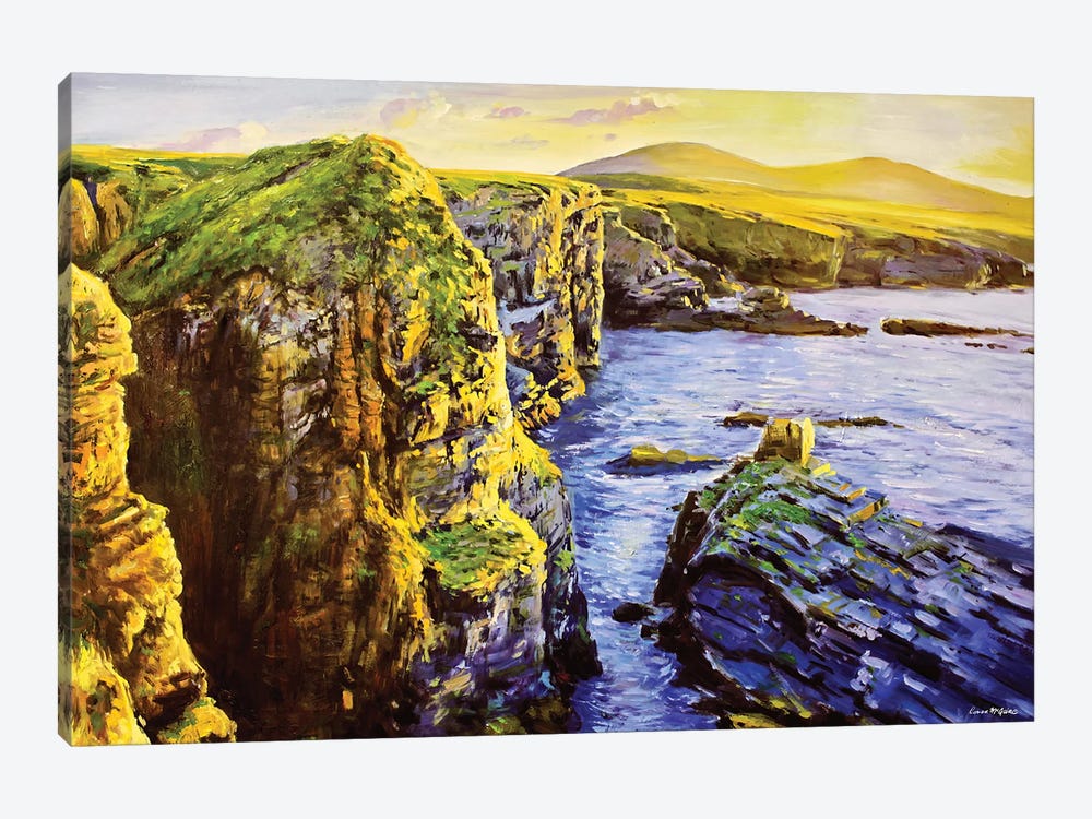 Cliffs At Downpatrick, County Mayo by Conor McGuire 1-piece Canvas Art