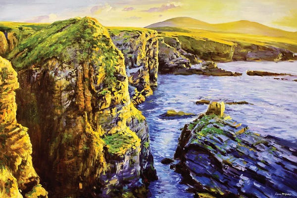 Cliffs: Cliffs At Downpatrick, County Mayo by Conor McGuire