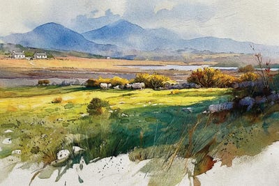 Canvas Print: Spring Grazing, Achill Island by Conor McGuire - thumbnail