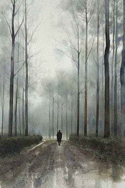 Conor McGuire - Framed Canvas Art: The Still Of Winter by Conor McGuire