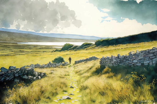 Countrysides: Achill Watercolour by Conor McGuire