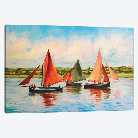 Galway Hookers Canvas Print #MGY60} by Conor McGuire Canvas Wall Art