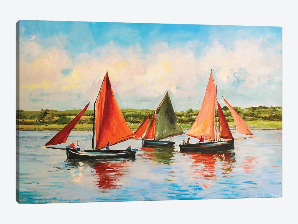 Galway Hookers by Conor McGuire 1-piece Canvas Wall Art