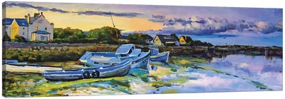 Spidal Harbour, County Galway Canvas Art Print - Galway