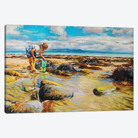 The Shell Fisher Canvas Print #MGY63} by Conor McGuire Canvas Wall Art