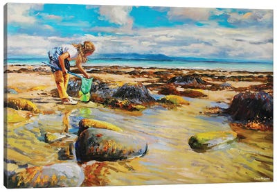 The Shell Fisher Canvas Art Print - Conor McGuire