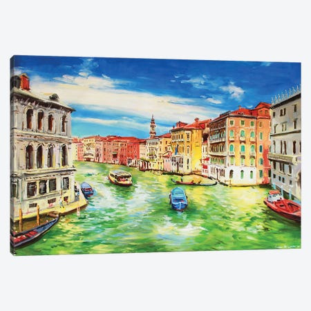 The Grand Canal, Venice Canvas Print #MGY64} by Conor McGuire Art Print