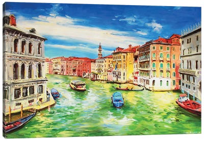 The Grand Canal, Venice Canvas Art Print - Conor McGuire