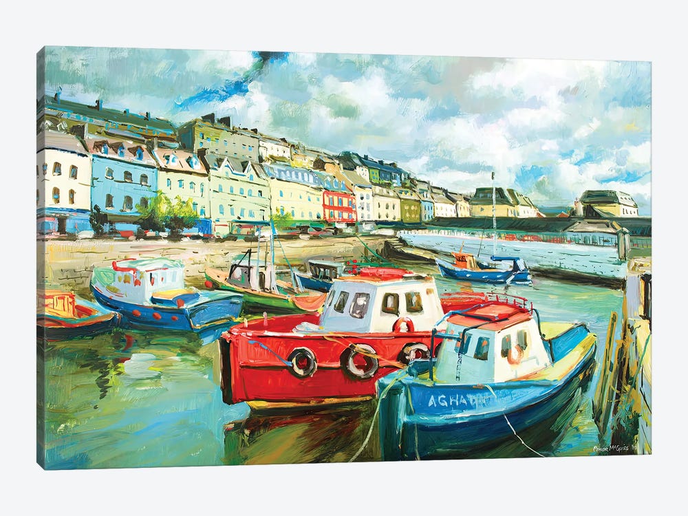 Boats At Cobh Harbour by Conor McGuire 1-piece Canvas Print