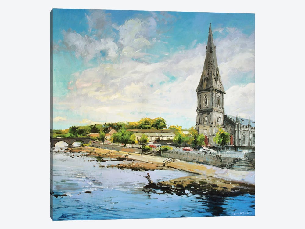 Ballina On The River Moy, County Mayo by Conor McGuire 1-piece Canvas Artwork