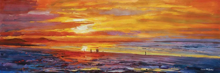 Sunset On Enniscrone Beach, County Sligo by Conor McGuire wall art