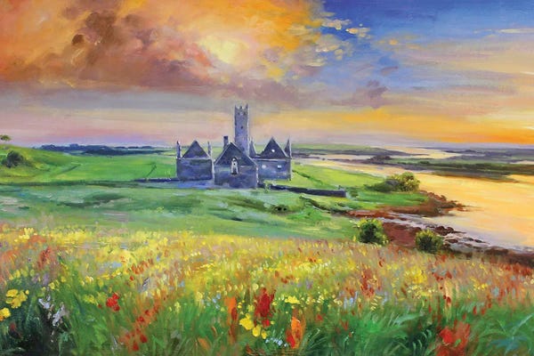 Castles & Palaces: Rosserk Abbey On The Moy River, County Mayo by Conor McGuire