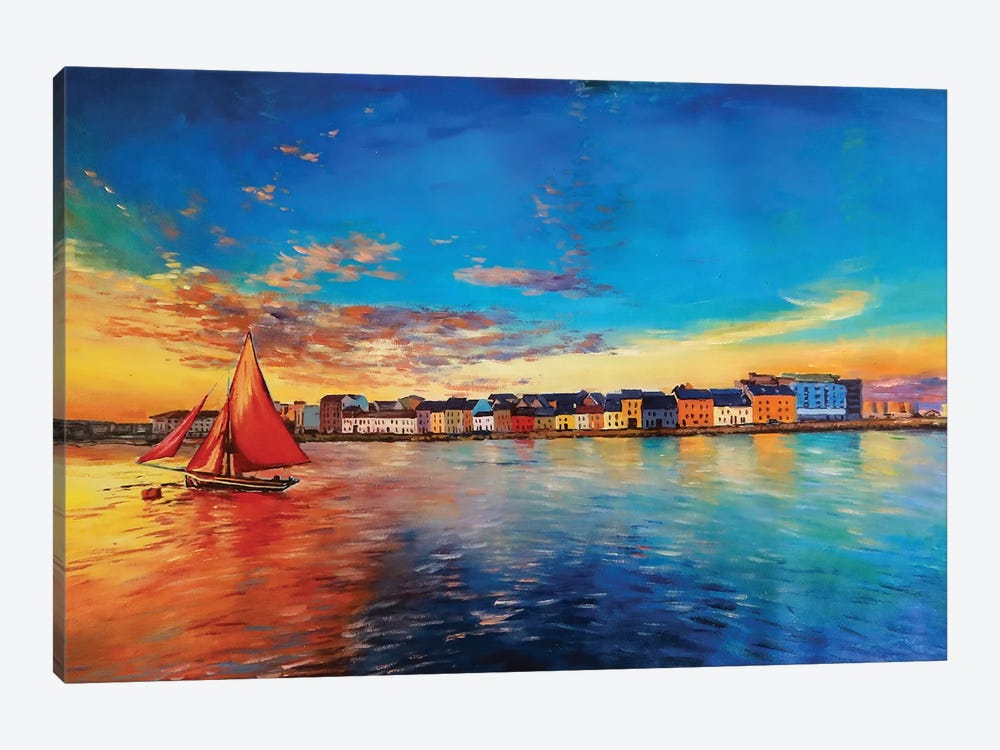 Galway Hooker At Sunset by Conor McGuire 1-piece Art Print